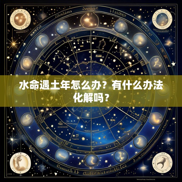水命遇土年怎么办？有什么办法化解吗？