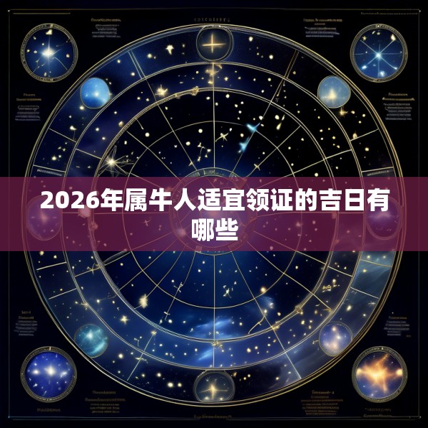 2026年属牛人适宜领证的吉日有哪些