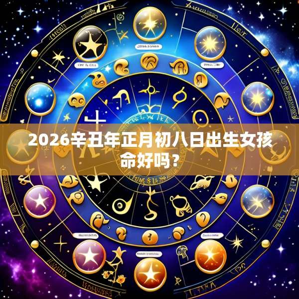 2026辛丑年正月初八日出生女孩命好吗？