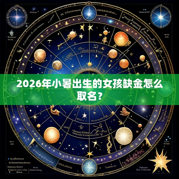 2026年小暑出生的女孩缺金怎么取名？