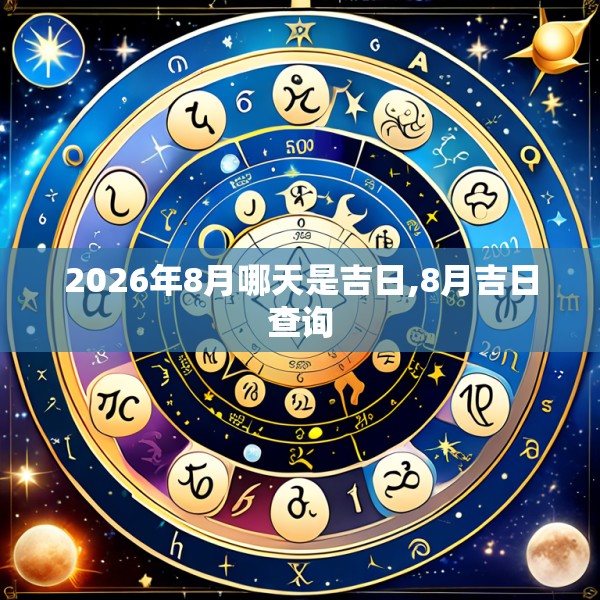 2026年8月哪天是吉日,8月吉日查询