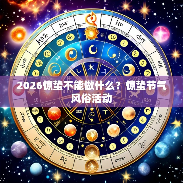 2026惊蛰不能做什么？惊蛰节气风俗活动