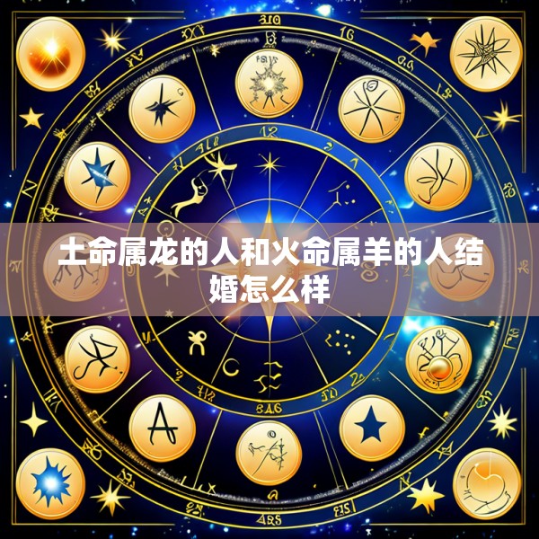 土命属龙的人和火命属羊的人结婚怎么样
