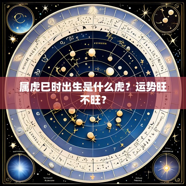 属虎巳时出生是什么虎?运势旺不旺?