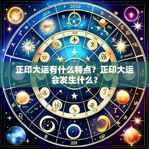 正印大运有什么特点?正印大运会发生什么?