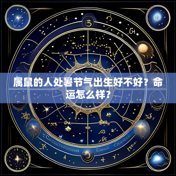 属鼠的人处暑节气出生好不好?命运怎么样?