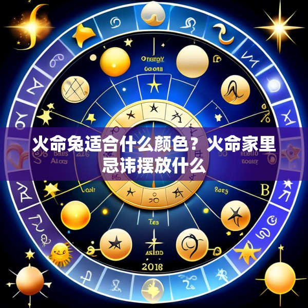 火命兔适合什么颜色?火命家里忌讳摆放什么