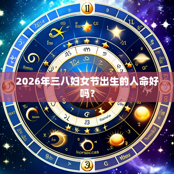 2026年三八妇女节出生的人命好吗?