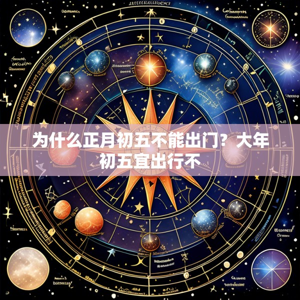 为什么正月初五不能出门?大年初五宜出行不