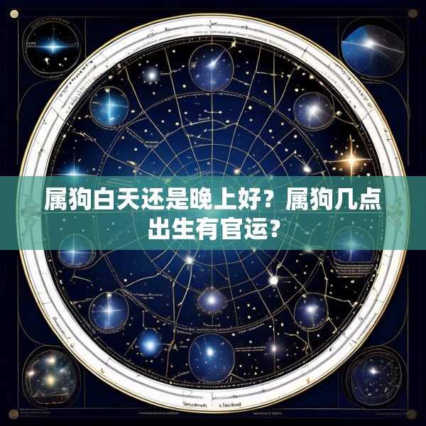 属狗白天还是晚上好?属狗几点出生有官运?