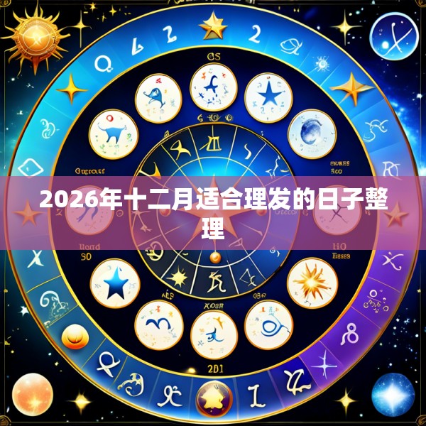 2026年十二月适合理发的日子整理