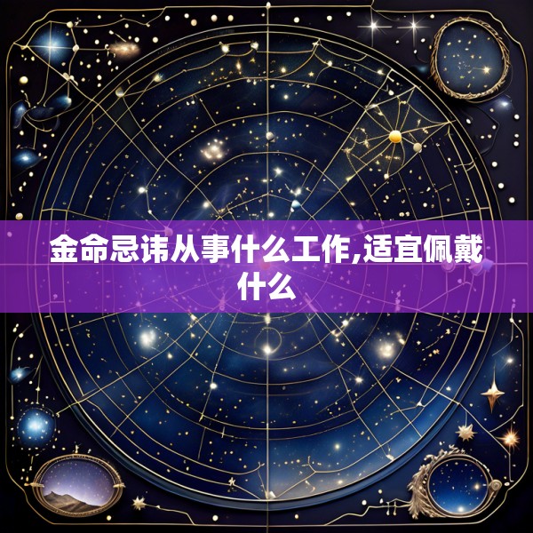 金命忌讳从事什么工作,适宜佩戴什么