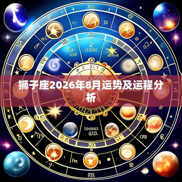 狮子座2026年8月运势及运程分析