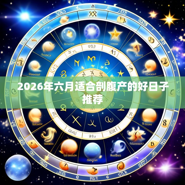 2026年六月适合剖腹产的好日子推荐