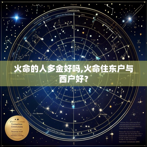 火命的人多金好吗,火命住东户与西户好？