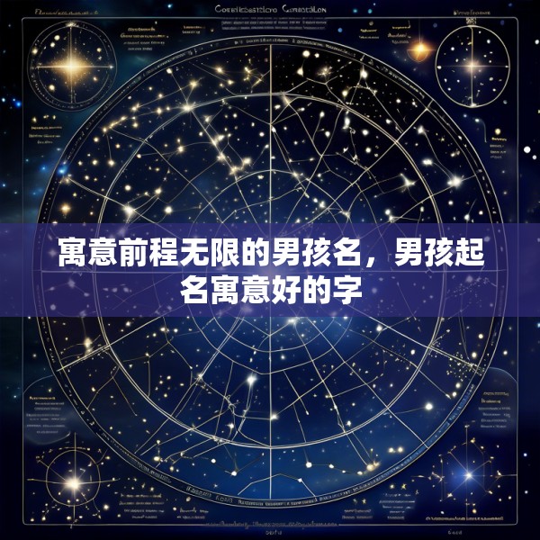 寓意前程无限的男孩名，男孩起名寓意好的字