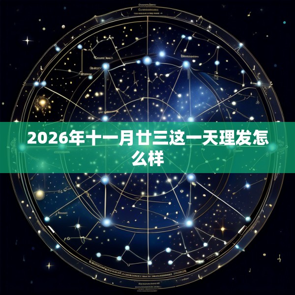2026年十一月廿三这一天理发怎么样