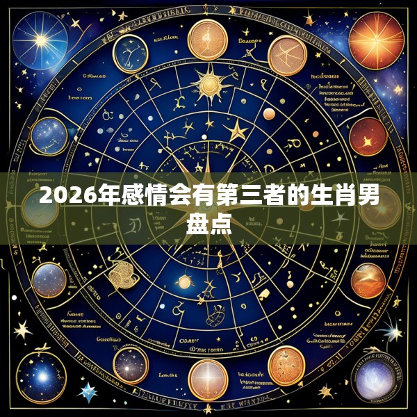 2026年感情会有第三者的生肖男盘点