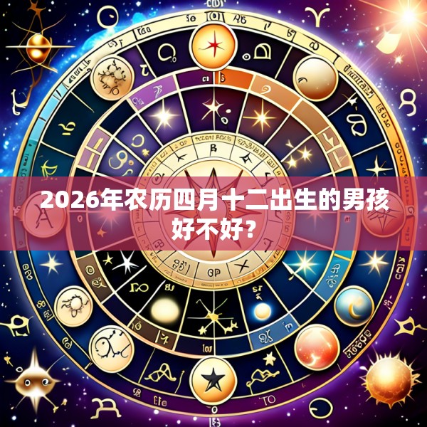 2026年农历四月十二出生的男孩好不好?