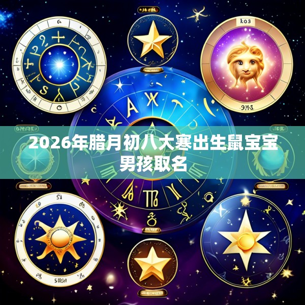 2026年腊月初八大寒出生鼠宝宝男孩取名