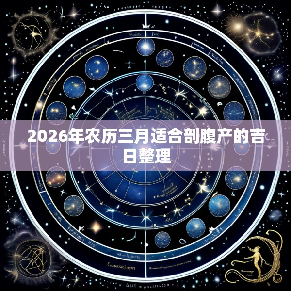 2026年农历三月适合剖腹产的吉日整理