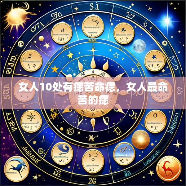 女人10处有痣苦命痣，女人最命苦的痣