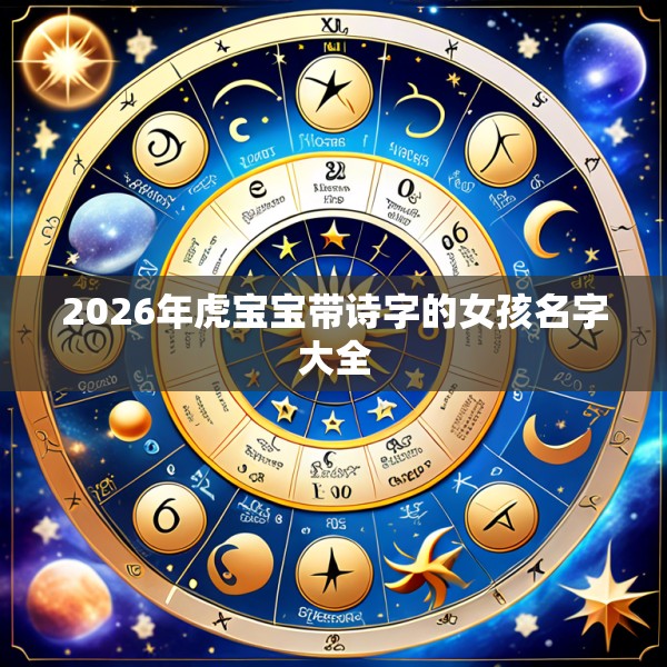 2026年虎宝宝带诗字的女孩名字大全