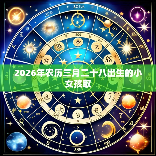 2026年农历三月二十八出生的小女孩取