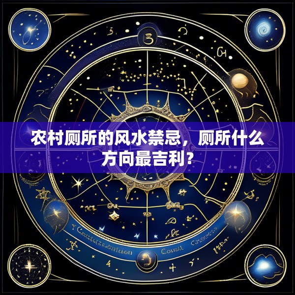 农村厕所的风水禁忌，厕所什么方向最吉利？