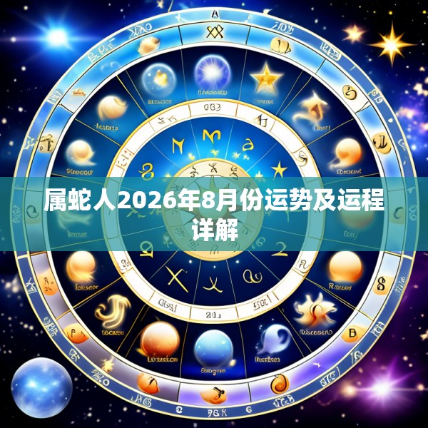 属蛇人2026年8月份运势及运程详解