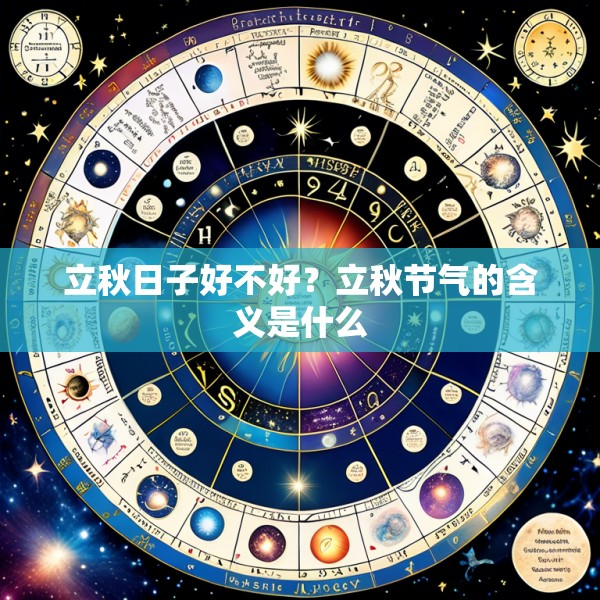 立秋日子好不好？立秋节气的含义是什么