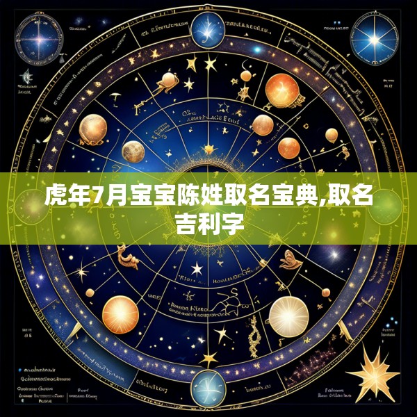 虎年7月宝宝陈姓取名宝典,取名吉利字