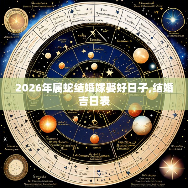 2026年属蛇结婚嫁娶好日子,结婚吉日表