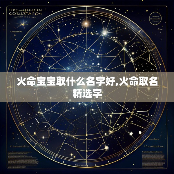 火命宝宝取什么名字好,火命取名精选字