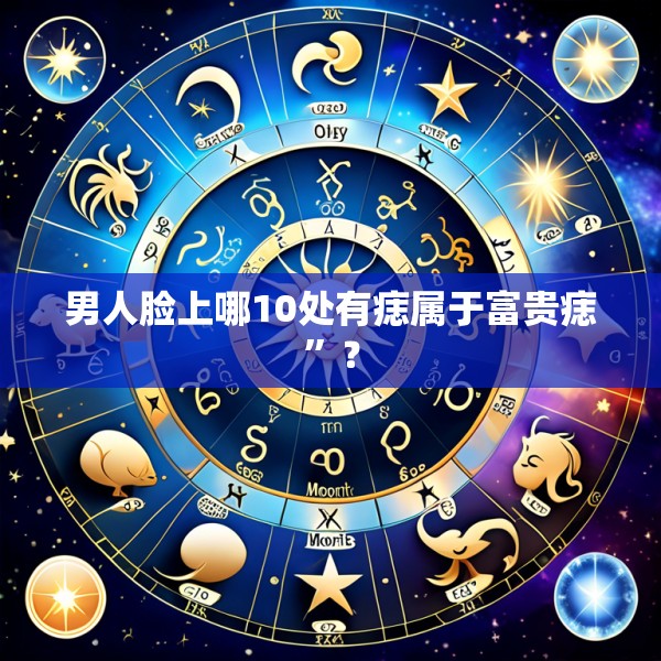 男人脸上哪10处有痣属于富贵痣”?