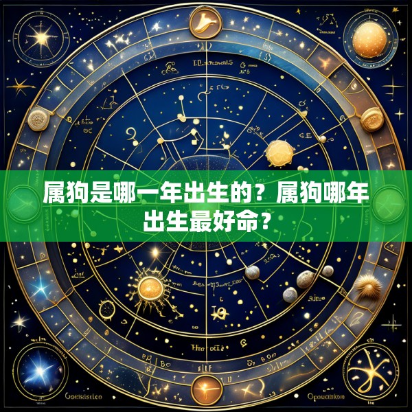 属狗是哪一年出生的?属狗哪年出生最好命?