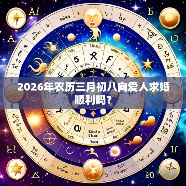 2026年农历三月初八向爱人求婚顺利吗?