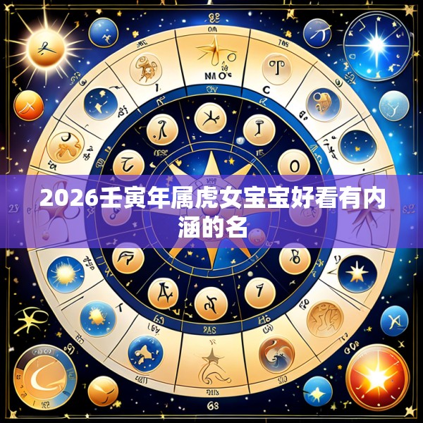 2026壬寅年属虎女宝宝好看有内涵的名
