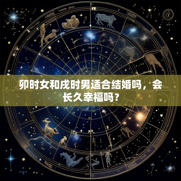 卯时女和戌时男适合结婚吗，会长久幸福吗？