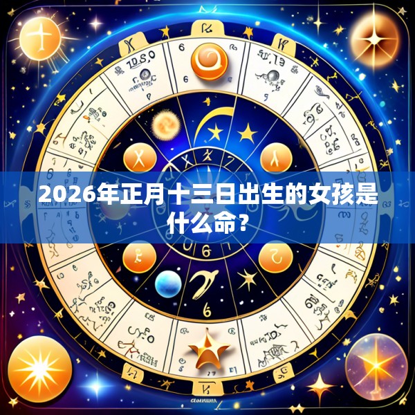 2026年正月十三日出生的女孩是什么命？