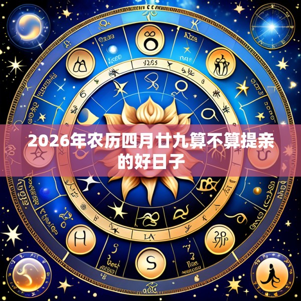 2026年农历四月廿九算不算提亲的好日子