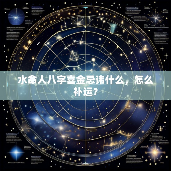 水命人八字喜金忌讳什么，怎么补运？