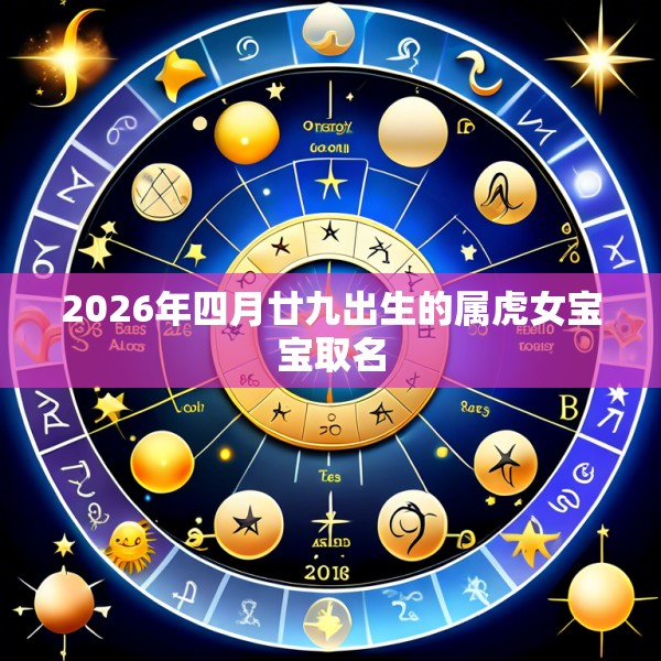 2026年四月廿九出生的属虎女宝宝取名