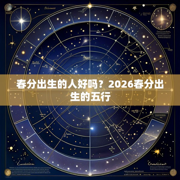 春分出生的人好吗？2026春分出生的五行