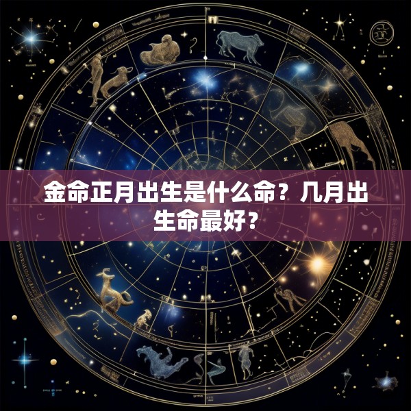 金命正月出生是什么命？几月出生命最好？
