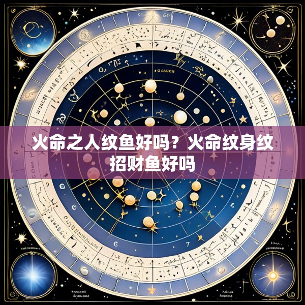 火命之人纹鱼好吗？火命纹身纹招财鱼好吗