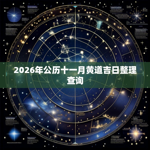 2026年公历十一月黄道吉日整理查询