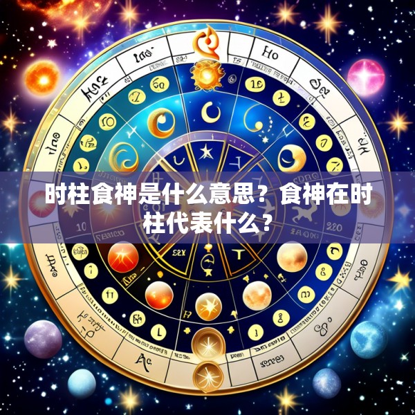 时柱食神是什么意思？食神在时柱代表什么？