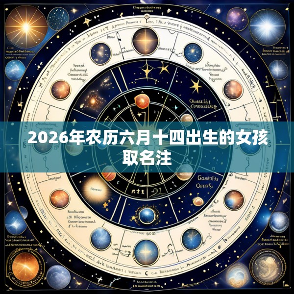 2026年农历六月十四出生的女孩取名注