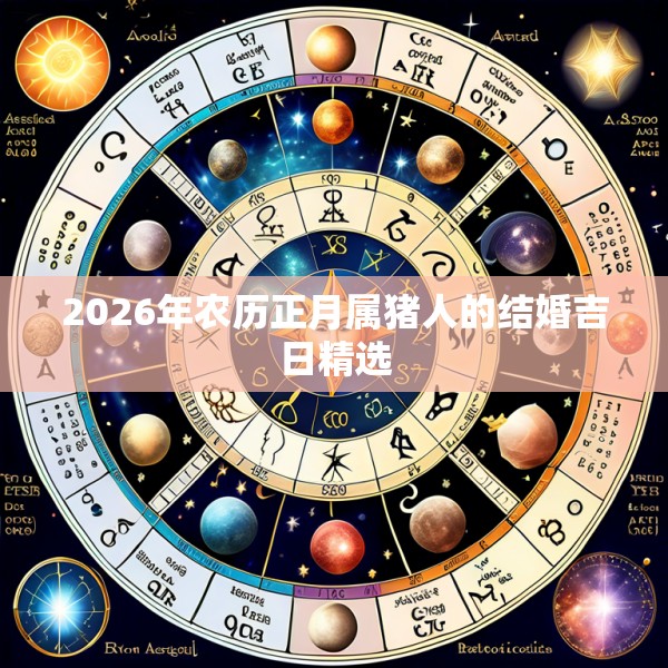 2026年农历正月属猪人的结婚吉日精选